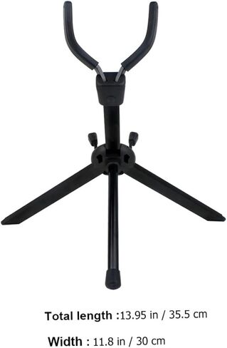 Portable Folding Alto Saxophone Stand Stable and Saxophone Storage Rack with Foldable Design for Easy Carry and Safe Instrument Display Black in Saudi Arabia