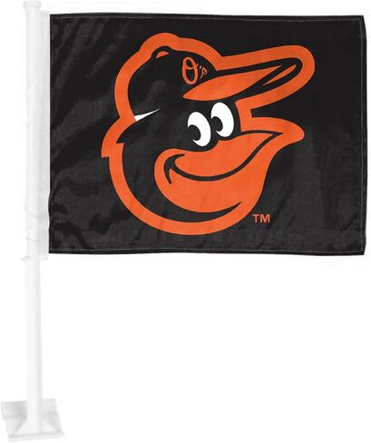 FANMATS MLB - علم سيارة بالتيمور أوريولز كبير قطعة واحدة 11 بوصة × 14 بوصة in Saudi Arabia