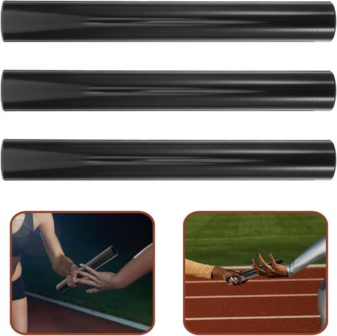 3pcs Aluminum Alloy Relay Baton for Running Lightweight Ergonomic Sports Race Sticks with High Visibility for Team Relay and Training Events in Saudi Arabia