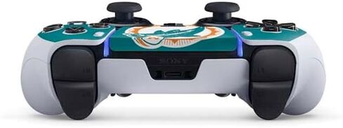 غلاف Skinit المخصص للألعاب متوافق مع وحدة تحكم PS5 DualSense Edge Pro - تصميم NFL Miami Dolphins المرخص رسميًا in Saudi Arabia