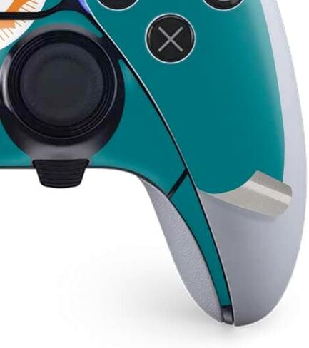 غلاف Skinit المخصص للألعاب متوافق مع وحدة تحكم PS5 DualSense Edge Pro - تصميم NFL Miami Dolphins المرخص رسميًا in Saudi Arabia