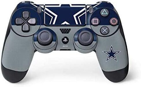 Skinit Decal Gaming Skin Compatible with PS4 Controller - Officially Licensed NFL Dallas Cowboys Zone Block Design in Saudi Arabia