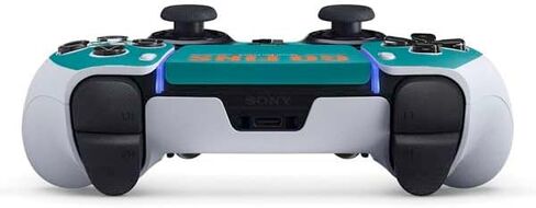 غلاف Skinit المخصص للألعاب متوافق مع وحدة تحكم PS5 DualSense Edge Pro - تصميم شعار فريق NFL Miami Dolphins المرخص رسميًا in Saudi Arabia