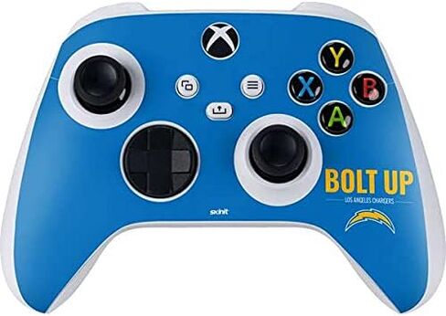 Skinit Decal Gaming Skin Compatible with Xbox Series S Controller - Officially Licensed NFL Los Angeles Chargers Tropical Print Design in Saudi Arabia