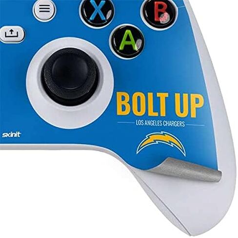 Skinit Decal Gaming Skin Compatible with Xbox Series S Controller - Officially Licensed NFL Los Angeles Chargers Tropical Print Design in Saudi Arabia