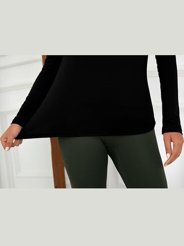VENTELAN المرأة 2 حزمة القمصان الحرارية طويلة الأكمام Crewneck قمم ضغط قاعدة طبقة قميص الشتاء الدافئة الأزياء المحملة in Kuwait