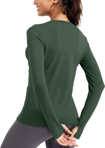 MathCat Thermal Shirts for Women Fleece Lined Long Sleeve Thermal Tops Base Layer Winter Gear Running Athletic Underwear in Saudi Arabia