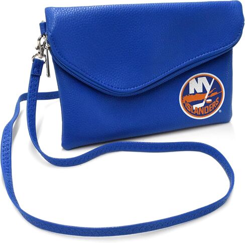 Littlearth womens NHL Tampa Bay Lightning Pebble Fold Over Crossbody Purse, Team Color, 6"x 9" x 0.75" in Saudi Arabia