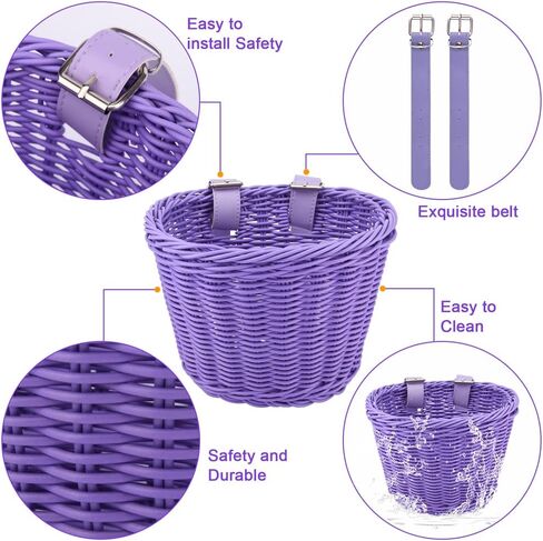 36 pcs Kids Bike Basket Set with Cartoon Sticker Children, Streamer Bell in Saudi Arabia