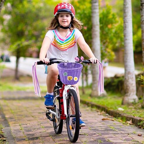 36 pcs Kids Bike Basket Set with Cartoon Sticker Children, Streamer Bell in Saudi Arabia