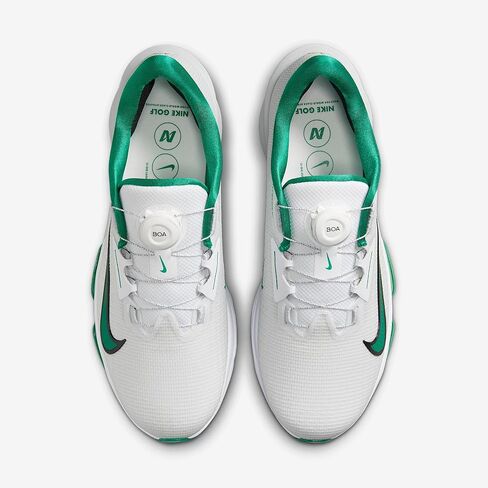 Nike Infinity Tour BOA 2 Golf Shoes (Wide) (White/Photon Dust/Malachite) in Saudi Arabia