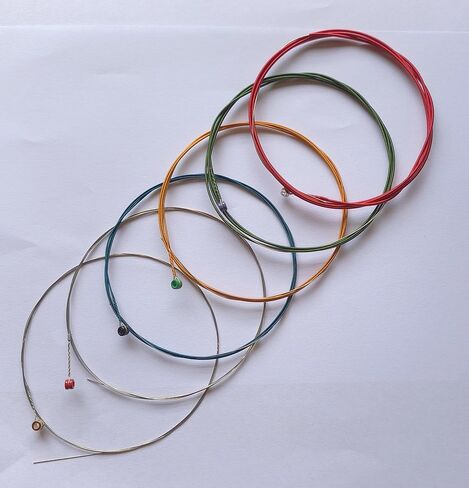 10-49 Acoustic Guitar Strings Sets Blue Gold Green Red Wound in Saudi Arabia