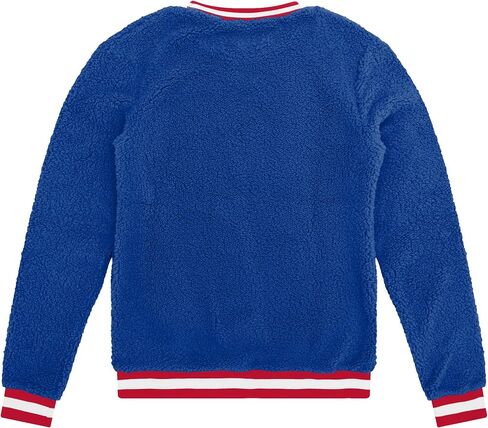 FOCO Men's Standard NFL Logo Sherpa Crewneck Sweater, Team Color in Saudi Arabia