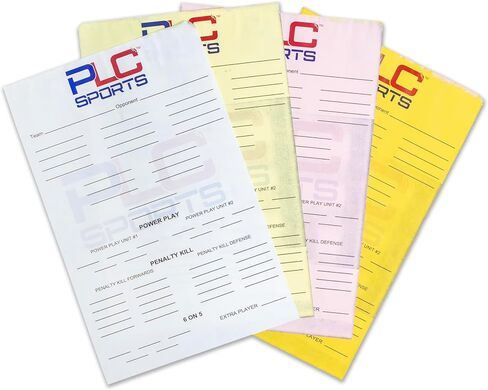Hockey Lineup Cards | 5.5" x 8.5" | 4 Part Carbon Paper in Saudi Arabia