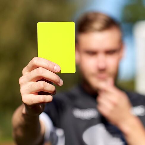 10pcs Soccer Referee Cards Set Red Yellow Warning Cards Referee Accessory for Football Matches Training Sports Games in Saudi Arabia