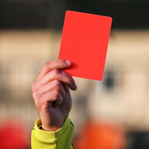 10pcs Soccer Referee Cards Set Red Yellow Warning Cards Referee Accessory for Football Matches Training Sports Games in Saudi Arabia