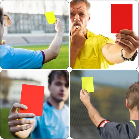 10pcs Soccer Referee Cards Set Red Yellow Warning Cards Referee Accessory for Football Matches Training Sports Games in Saudi Arabia