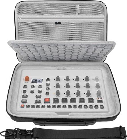 GEEKRIA Audio Interface Carrying Case, Compatible Elektron Model Samples/Model Cycles, EVA Hard Shell Portable Travel Bag (Dark Gray) in Saudi Arabia