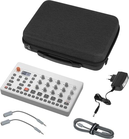 GEEKRIA Audio Interface Carrying Case, Compatible Elektron Model Samples/Model Cycles, EVA Hard Shell Portable Travel Bag (Dark Gray) in Saudi Arabia