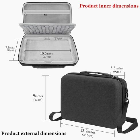 GEEKRIA Audio Interface Carrying Case, Compatible Elektron Model Samples/Model Cycles, EVA Hard Shell Portable Travel Bag (Dark Gray) in Saudi Arabia
