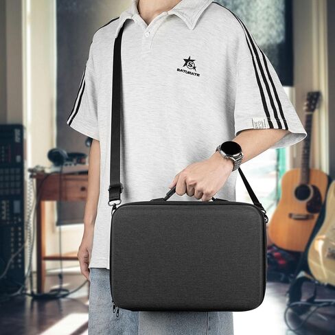 GEEKRIA Audio Interface Carrying Case, Compatible Elektron Model Samples/Model Cycles, EVA Hard Shell Portable Travel Bag (Dark Gray) in Saudi Arabia
