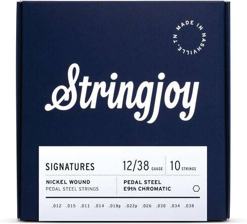 Stringjoy NW1238 دواسة التوقيع سلاسل الغيتار الصلب E9th (12-38) النيكل الجرح دواسة سلاسل الصلب E9 in Kuwait