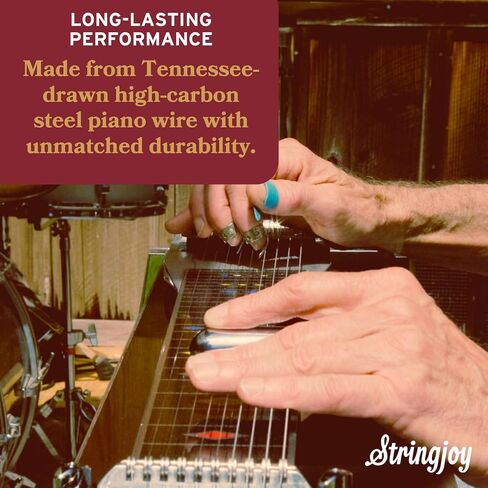 Stringjoy NW1238 دواسة التوقيع سلاسل الغيتار الصلب E9th (12-38) النيكل الجرح دواسة سلاسل الصلب E9 in Kuwait