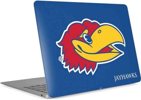 Skinit Decal Laptop Skin Compatible with MacBook Air 13in Retina (2018-2019) - Officially Licensed College Kansas Jayhawks Digi Design in Saudi Arabia