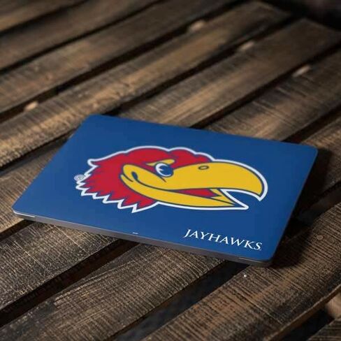 Skinit Decal Laptop Skin Compatible with MacBook Air 13in Retina (2018-2019) - Officially Licensed College Kansas Jayhawks Digi Design in Saudi Arabia