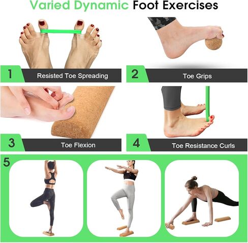 لوح التوازن، لوح موازنة الفلين الفاخر، مقوي للقدم لتعزيز وظيفة القدم، مدرب ثبات الكاحل من أجل ثبات التوازن، تحسين الحركة ومنع السقوط in Kuwait