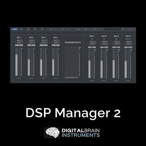 أدوات الدماغ الرقمية DSP Manager 2 - نظام إدارة مكبرات الصوت - تنزيل البطاقة in Saudi Arabia