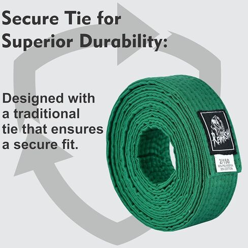 Sports Martial Arts Rank Belt – Unisex Cotton polyester belt for Karate, Taekwondo, Judo & Aikido for all Ages in Kuwait