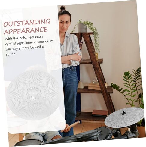 3pcs Low Volume Drum Cymbals Alloy Jazz Cymbals for Quiet Practice Noise Reduction Design for Drummers and Percussionists Lightweight and Durable in Saudi Arabia