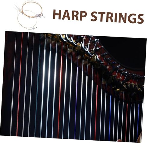 DECHOUS Lyre Harp Metal String Set 16 Tones Replacement Strings 50 Rivets for Musicians Compatible Lyre Models Sturdy Steel Construction in Saudi Arabia