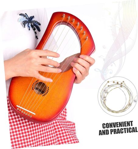 GALPADA 7 قطع من ملحقات سلسلة Lyre Harp البديلة، سطح أملس سهل التركيب للمبتدئين in Kuwait