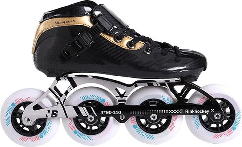 Inline Speed Skates Adult for Women and Mens, Heat Moldable High Performance Racing Skates, Carbon Fiber Professional Fitness Skating Roller Skates, Unisex in Saudi Arabia