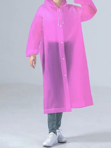 1pc Of Adult Rain Jacket, Windproof And EVA Full Body All In One Raincoat, Travel, Outdoor Cycling, Portable Raincoat. in Saudi Arabia