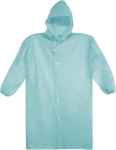 1 Piece Unisex Reusable Raincoat Portable Outdoor Hiking PE Raincoats for Height 150-190cm in Saudi Arabia