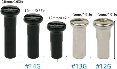 12G 13G 14G خفيفة عالية القوة أسود فضي تكلم الحلمة الدراجة تكلم كاب in Kuwait
