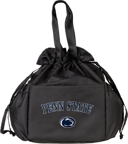 Logo Brands NCAA Penn State Nittany Lions Drawstring Lunch Cooler - Eco-Friendly Recycled Material, Portable Everyday Thermal Bag for Work, School, Tailgating, or Travel in Saudi Arabia