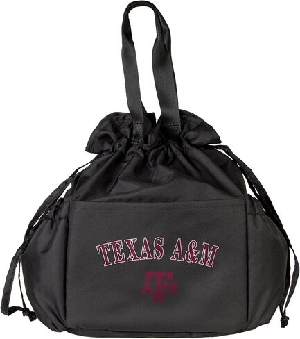 Logo Brands NCAA Texas A&M Aggies Drawstring Lunch Cooler - Eco-Friendly Recycled Material, Portable Everyday Thermal Bag for Work, School, Tailgating, or Travel in Saudi Arabia