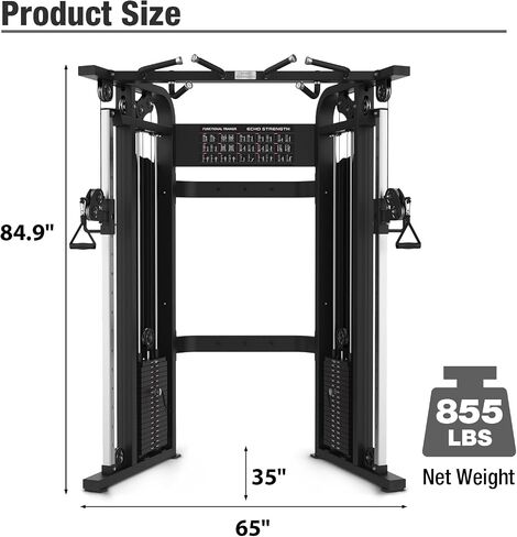 Commercial Functional Trainer Cable Machine, Multifunctional Cable Crossover Exercise Machine, All in One Home Gym System, Workout Weight Machine for Strength Training, Compact Fitness Equipment Set in Saudi Arabia