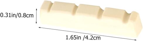 5-Pack Slotted Guitar Nut for 4-String Electric Bass Pre-Slotted Urea Guitar Bridge Nuts Sturdy Bass String Accessories in Saudi Arabia