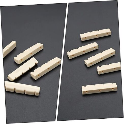 5-Pack Slotted Guitar Nut for 4-String Electric Bass Pre-Slotted Urea Guitar Bridge Nuts Sturdy Bass String Accessories in Saudi Arabia