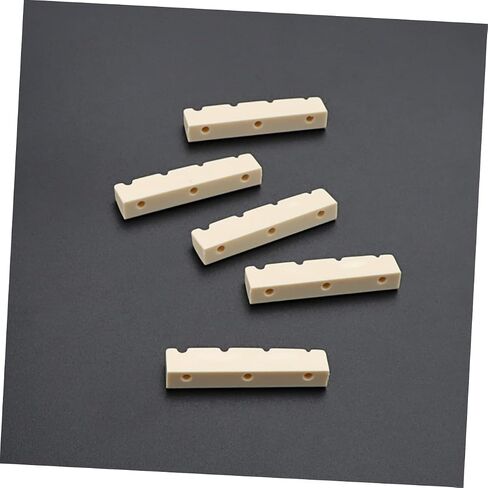5-Pack Slotted Guitar Nut for 4-String Electric Bass Pre-Slotted Urea Guitar Bridge Nuts Sturdy Bass String Accessories in Saudi Arabia