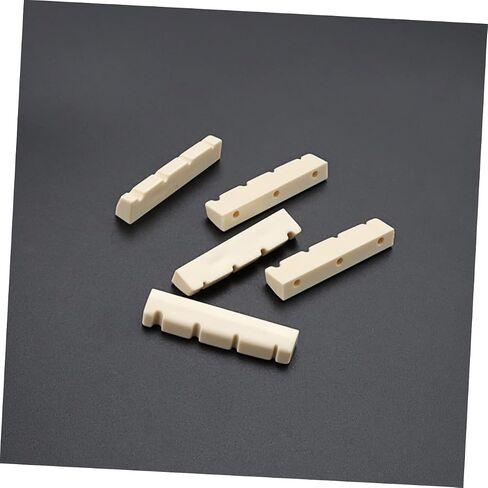 5-Pack Slotted Guitar Nut for 4-String Electric Bass Pre-Slotted Urea Guitar Bridge Nuts Sturdy Bass String Accessories in Saudi Arabia