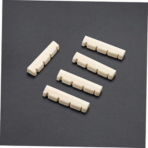 5-Pack Slotted Guitar Nut for 4-String Electric Bass Pre-Slotted Urea Guitar Bridge Nuts Sturdy Bass String Accessories in Saudi Arabia