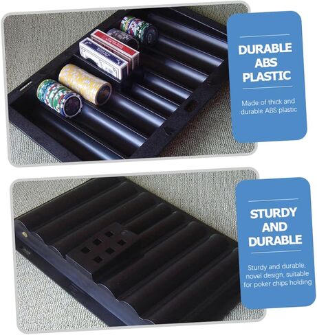Milisten Poker Chip Tray for Table Trays for Party Poker Chip Holder Accessories Organize in Kuwait