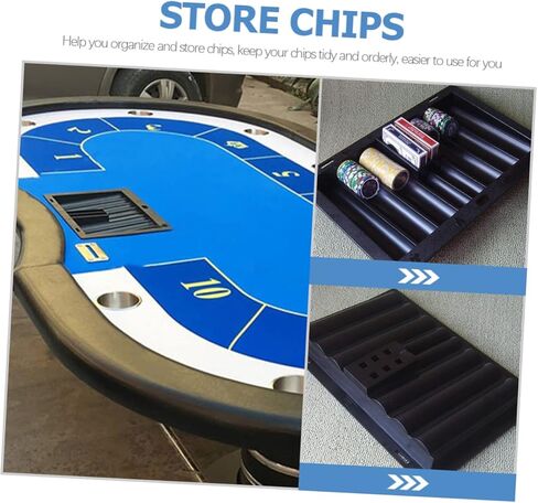 Milisten Poker Chip Tray for Table Trays for Party Poker Chip Holder Accessories Organize in Kuwait