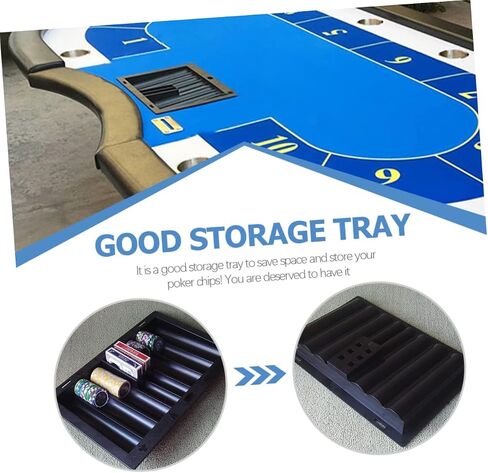 SUPVOX Table Chip Tray Family Games Trays Small Serving Tray Poker Chip Holder Poker Table Chips Holder in Saudi Arabia